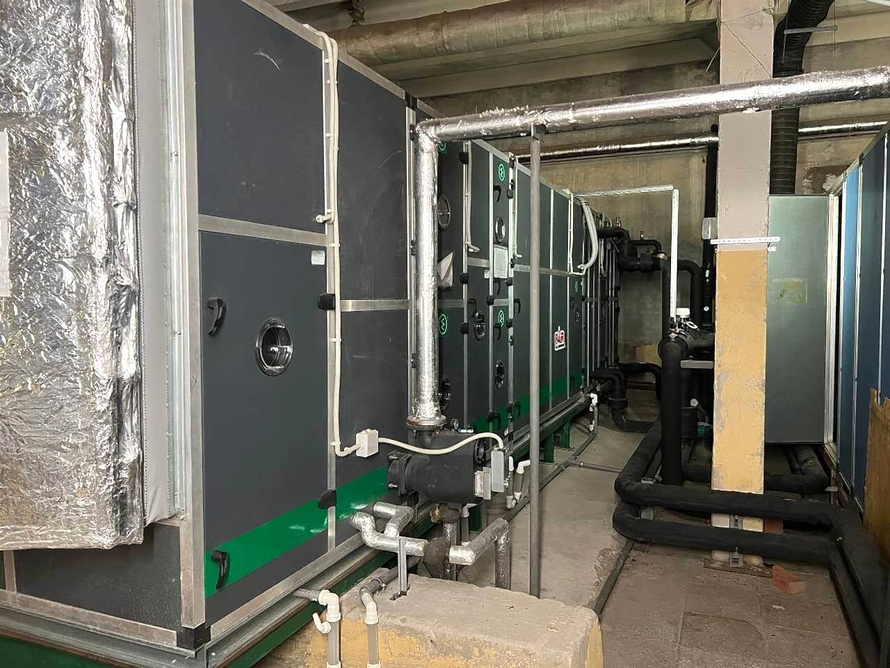 Ремонт теплообменников и электродвигателей вентиляции