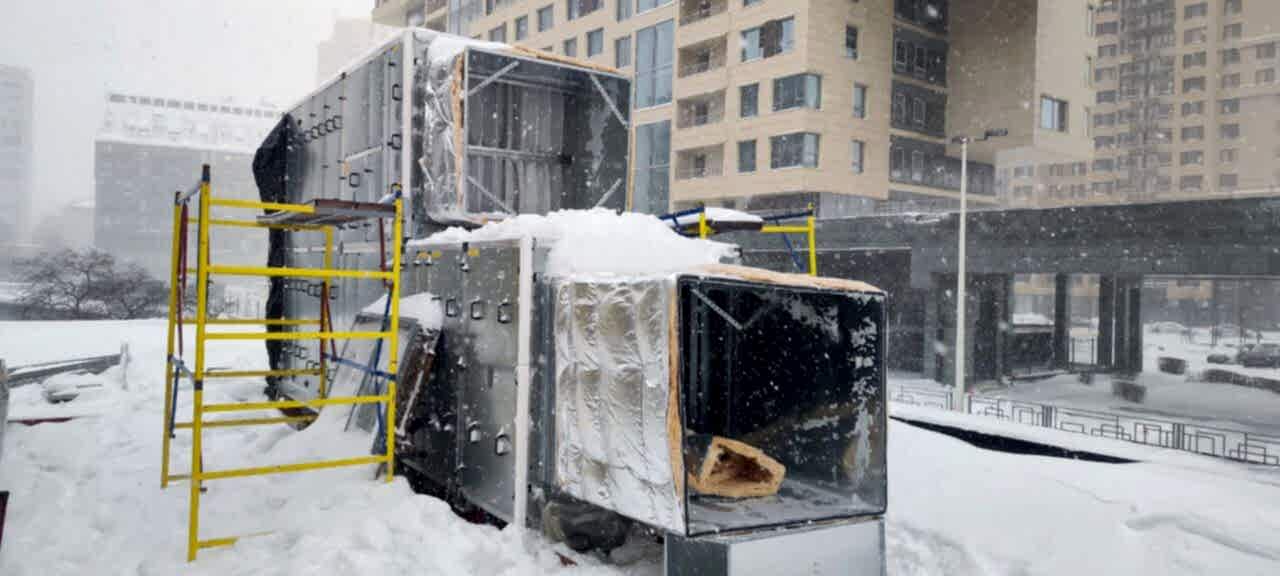 Монтаж вентиляционной установки